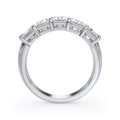 Emerald Cut Lab Diamond 5 Stone Ring (3.00 ct. tw.)
