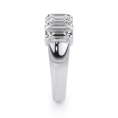 Emerald Cut Lab Diamond 5 Stone Ring (3.50 ct. tw.)