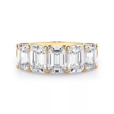 Emerald Cut Lab Diamond 5 Stone Ring (3.50 ct. tw.)