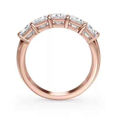 Emerald Cut Diamond 5 Stone Ring (3.50 ct. tw.)