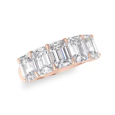 Emerald Cut Diamond 5 Stone Ring (3.50 ct. tw.)