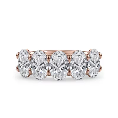 Oval Cut Lab Diamond 5 Stone Ring (3.00 ct. tw.)