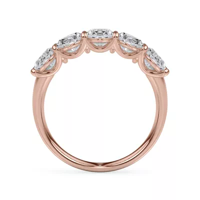 Oval Cut Lab Diamond 5 Stone Ring (3.00 ct. tw.)