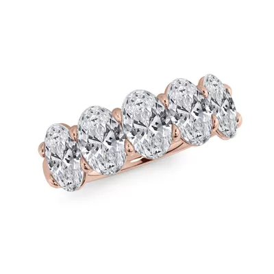 Oval Cut Lab Diamond 5 Stone Ring (3.00 ct. tw.)