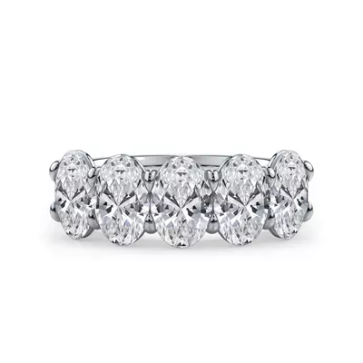 Oval Cut Lab Diamond 5 Stone Ring (3.00 ct. tw.)