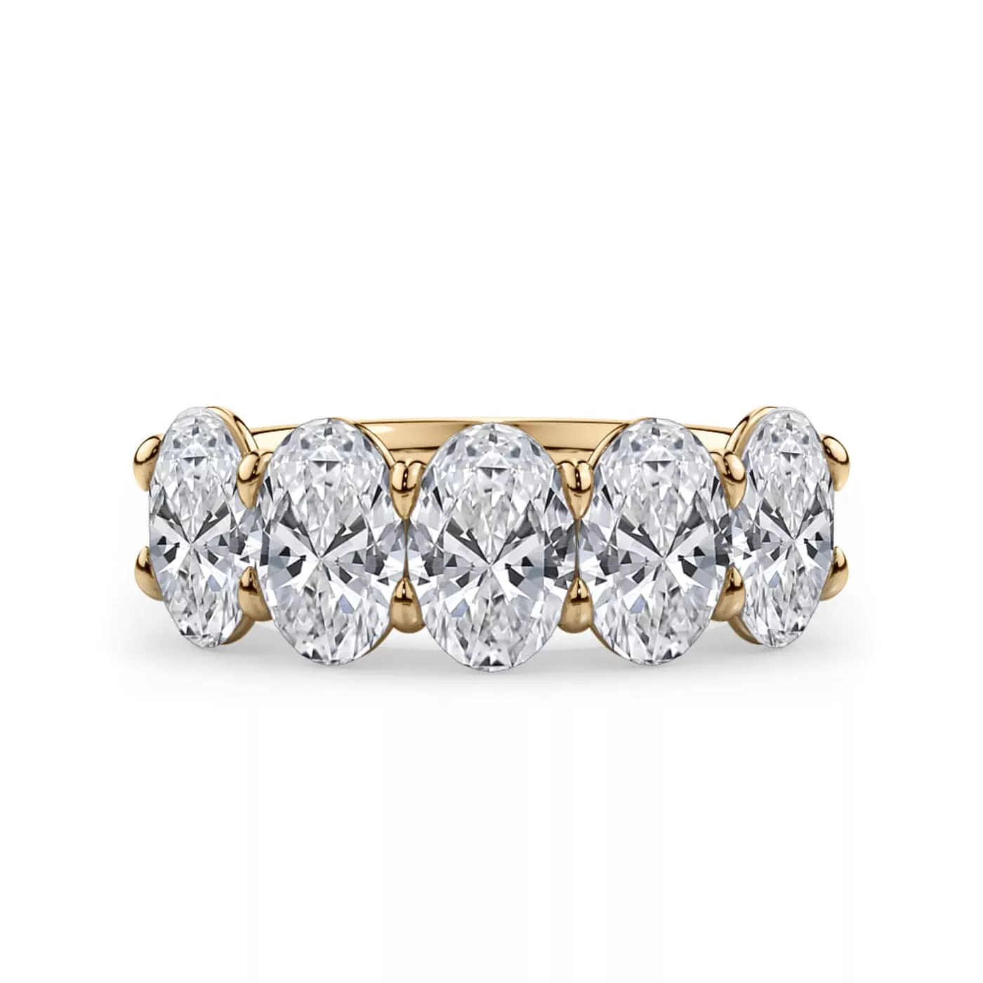 Oval Cut Lab Diamond 5 Stone Ring (3.00 ct. tw.)