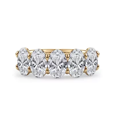Oval Cut Lab Diamond 5 Stone Ring (3.00 ct. tw.)