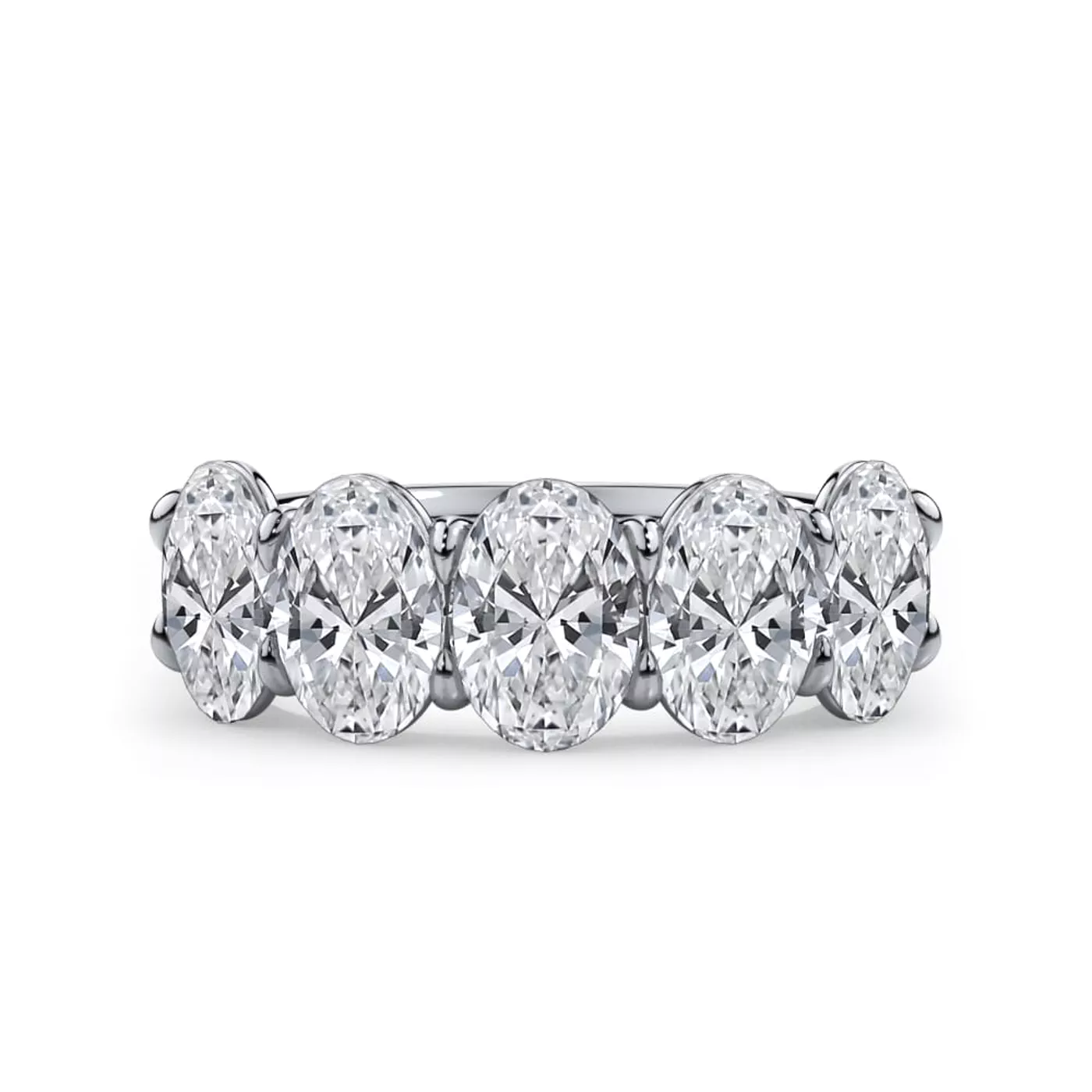 Oval Cut Lab Diamond 5 Stone Ring (3.50 ct. tw.)