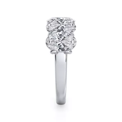 Oval Cut Lab Diamond 5 Stone Ring (3.50 ct. tw.)