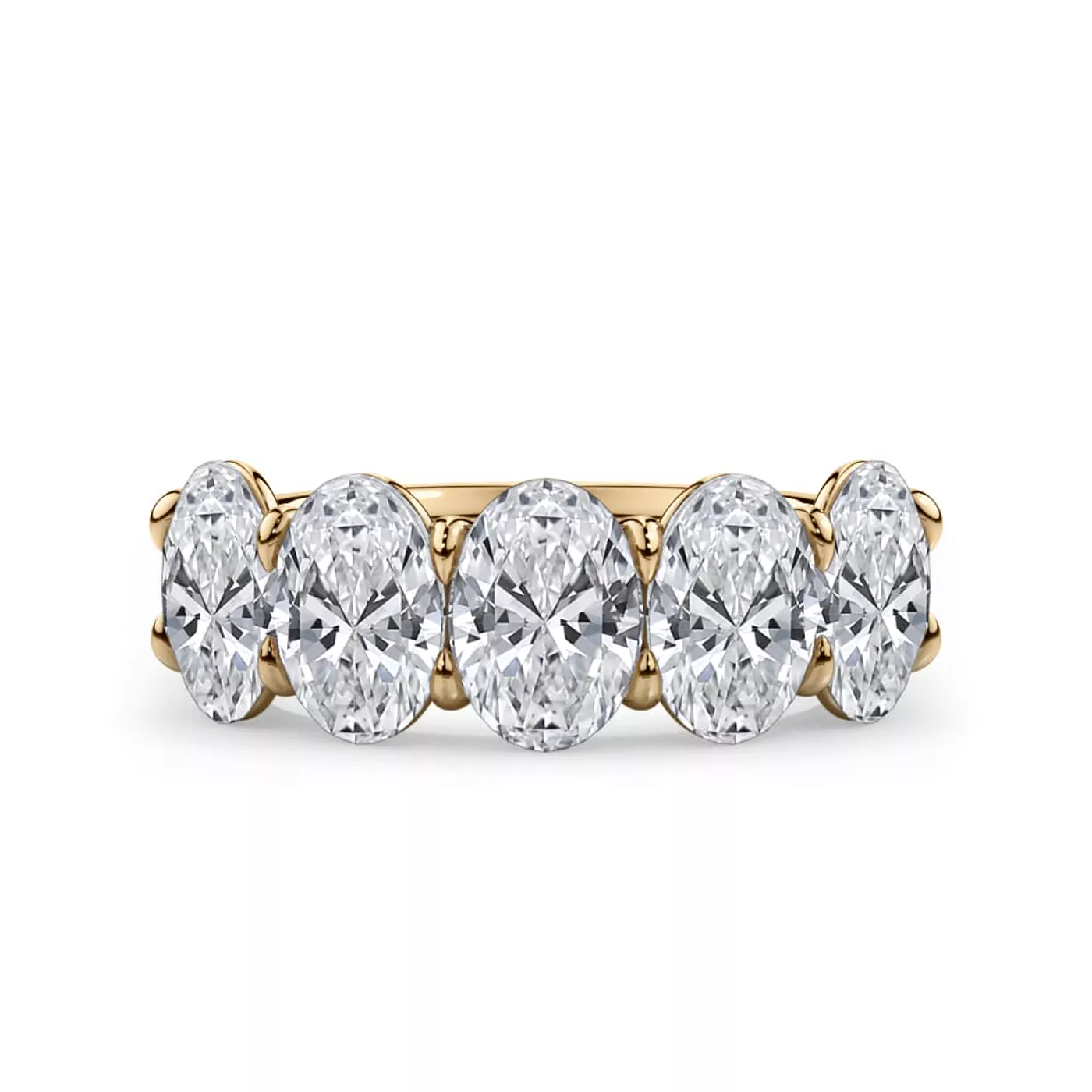 Oval Cut Diamond 5 Stone Ring (3.50 ct. tw.)