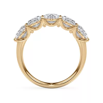 Oval Cut Diamond 5 Stone Ring (3.50 ct. tw.)