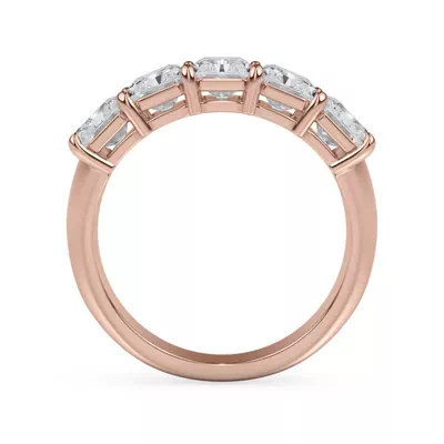 Radiant Cut Lab Diamond 5 Stone Ring (3.50 ct. tw.)