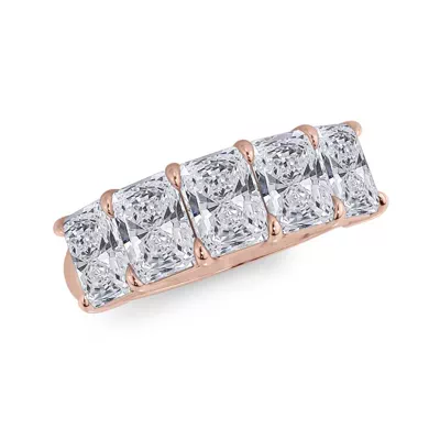 Radiant Cut Lab Diamond 5 Stone Ring (3.50 ct. tw.)
