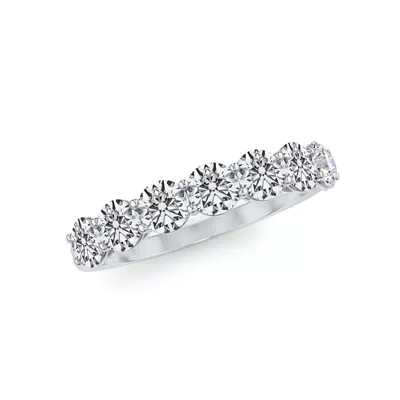Classic Seven-Stone Round Lab Diamond Band (1.00ct. tw.)