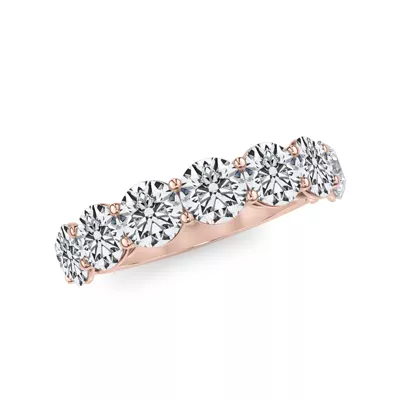 Classic Seven-Stone Round Lab Diamond Band (2.80ct. tw.)
