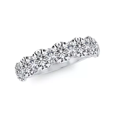 Classic Seven-Stone Round Lab Diamond Band (4.20ct. tw.)