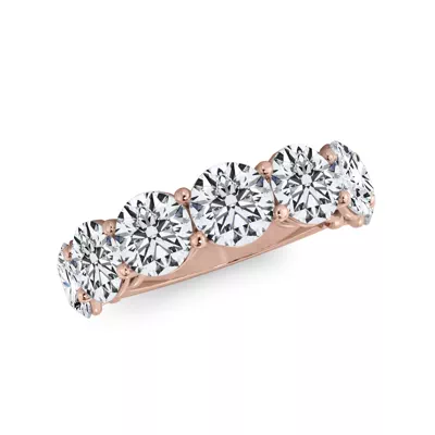 Classic Seven-Stone Round Lab Diamond Band (5.00ct. tw.)