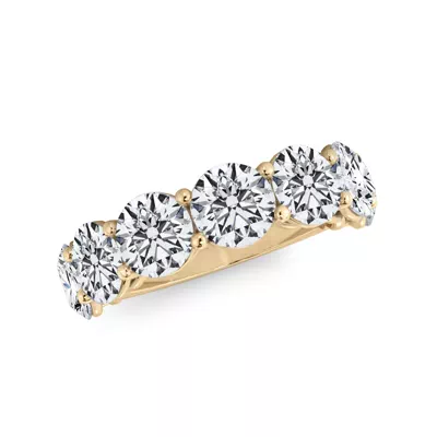 Classic Seven-Stone Round Lab Diamond Band (5.00ct. tw.)