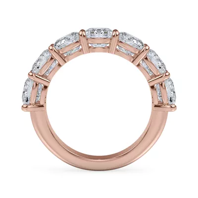 Cushion Cut Lab Diamond 7 Stone Ring (5.00 ct. tw.)