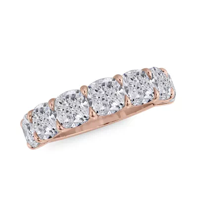 Cushion Cut Lab Diamond 7 Stone Ring (5.00 ct. tw.)