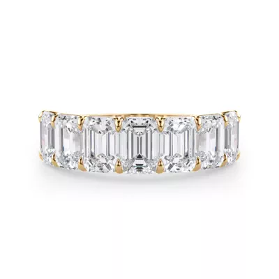 Emerald Cut Lab Diamond 7 Stone Ring (4.20 ct. tw.)