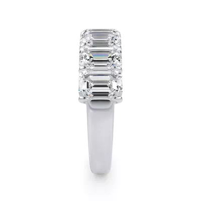 Emerald Cut Lab Diamond 7 Stone Ring (4.20 ct. tw.)