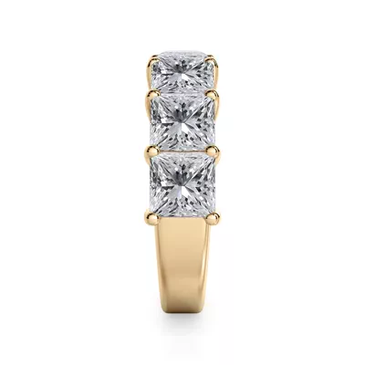 Princess Cut Lab Diamond 7 Stone Ring (5.00 ct. tw.)