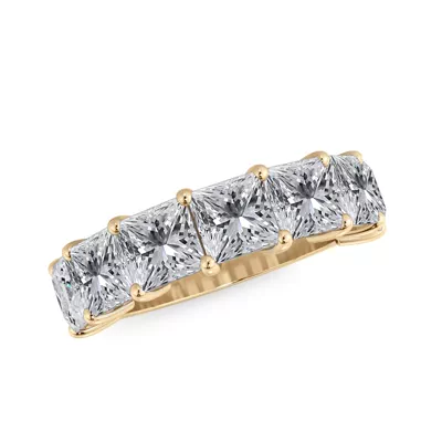 Princess Cut Lab Diamond 7 Stone Ring (5.00 ct. tw.)