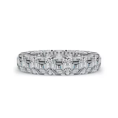 Asscher Cut Lab Diamond Eternity Ring (7.0 ct. tw.)