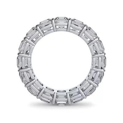 Asscher Cut Lab Diamond Eternity Ring (7.0 ct. tw.)