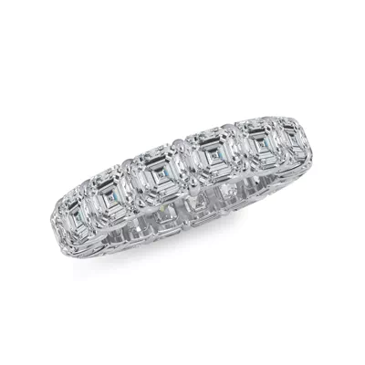 Asscher Cut Lab Diamond Eternity Ring (7.0 ct. tw.)