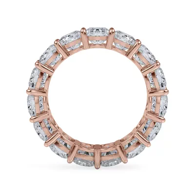 Cushion Cut Lab Diamond Eternity Ring (8.0 ct. tw.)