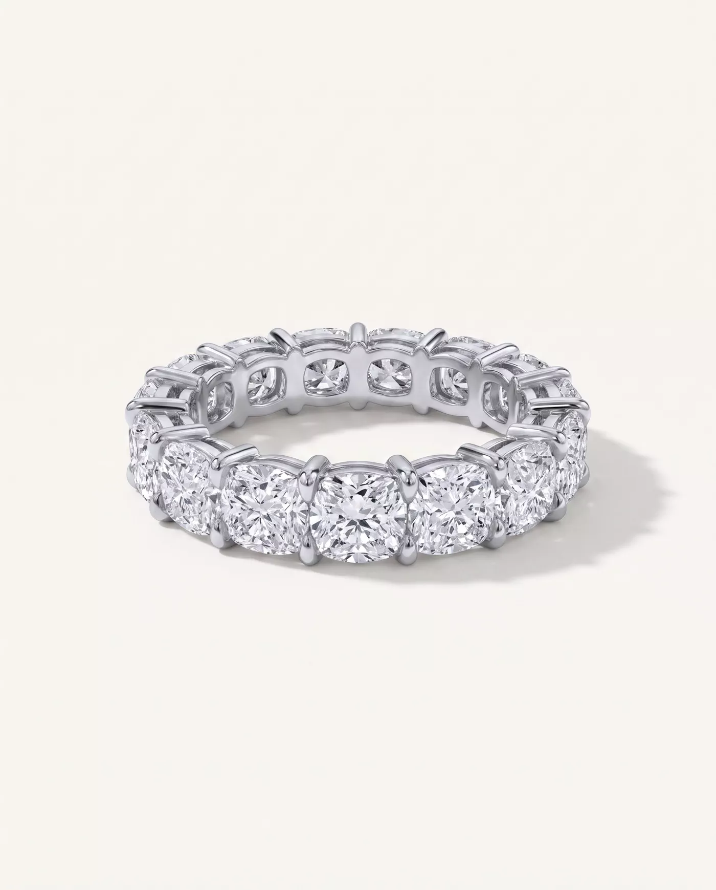 Cushion Cut Lab Diamond Eternity Ring (8.0 ct. tw.)