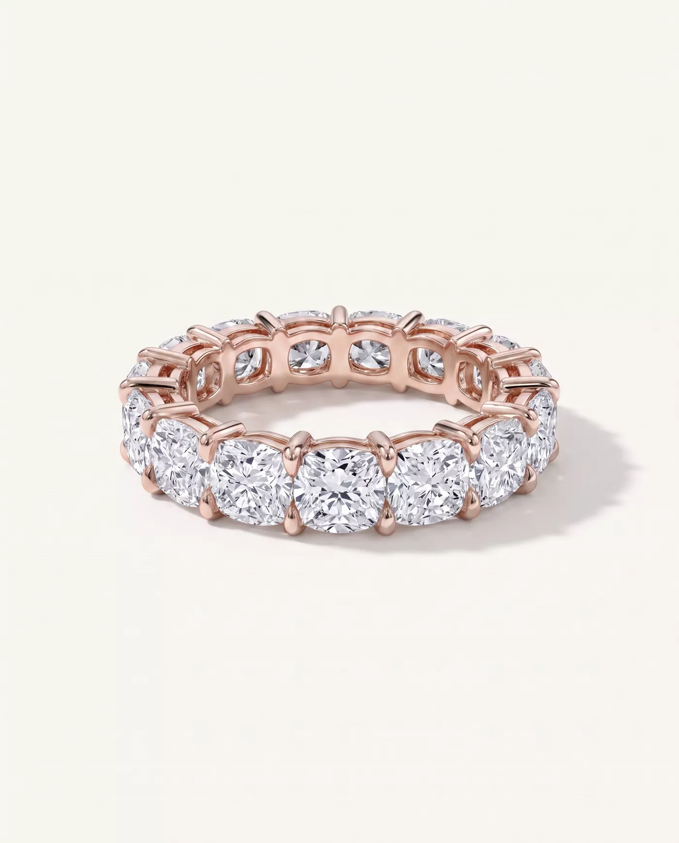 Cushion Cut Lab Diamond Eternity Ring (8.0 ct. tw.)