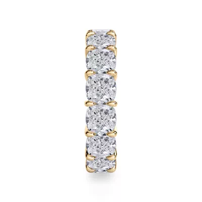 Cushion Cut Lab Diamond Eternity Ring (8.0 ct. tw.)