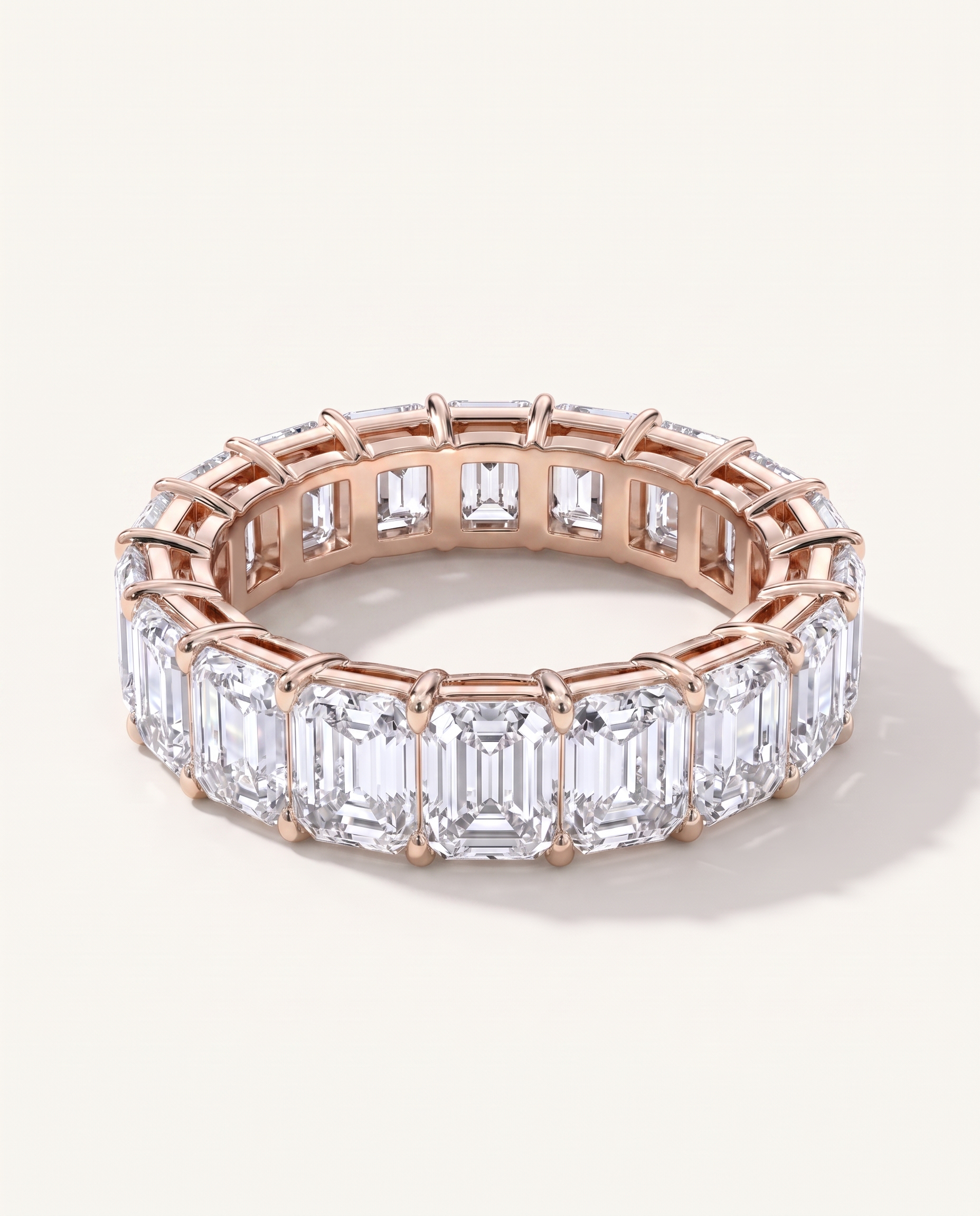 Emerald Cut Lab Diamond Eternity Ring (7.0 ct. tw.)