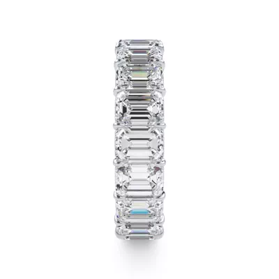 Emerald Cut Lab Diamond Eternity Ring (7.0 ct. tw.)