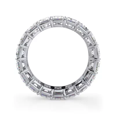 Emerald Cut Lab Diamond Eternity Ring (7.0 ct. tw.)