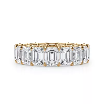 Emerald Cut Lab Diamond Eternity Ring (7.0 ct. tw.)