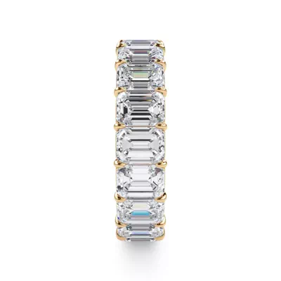 Emerald Cut Lab Diamond Eternity Ring (7.0 ct. tw.)