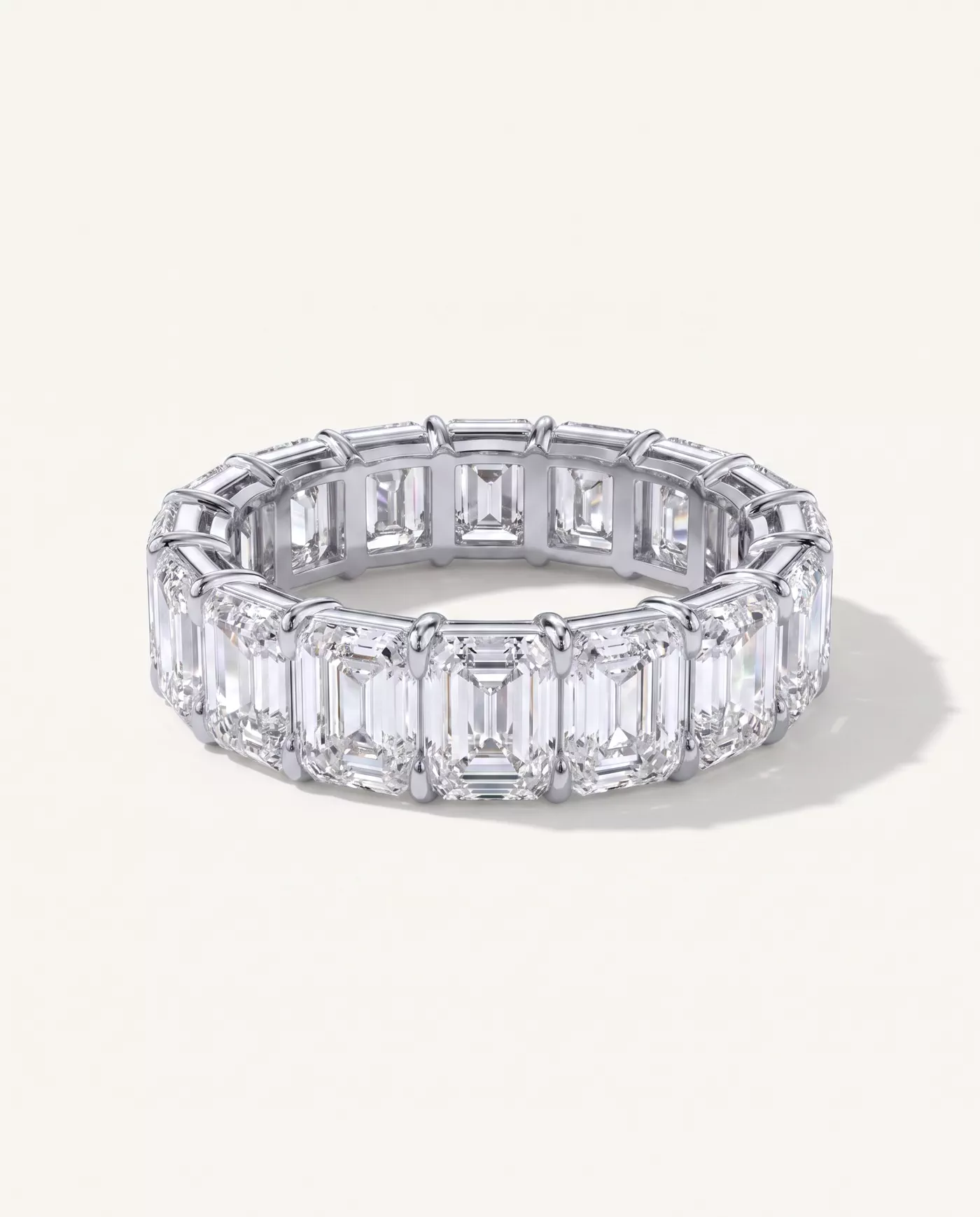 Emerald Cut Lab Diamond Eternity Ring (8.0 ct. tw.)