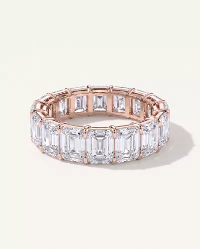 Emerald Cut Lab Diamond Eternity Ring (8.0 ct. tw.)