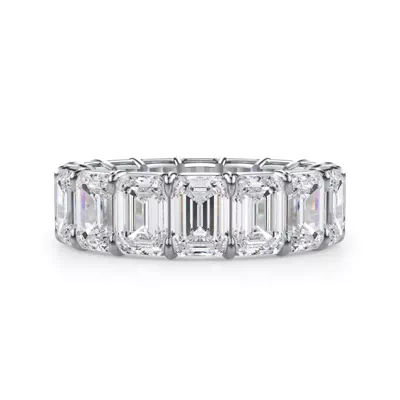 Emerald Cut Lab Diamond Eternity Ring (8.0 ct. tw.)