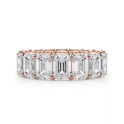 Emerald Cut Diamond Eternity Ring (8.0 ct. tw.)