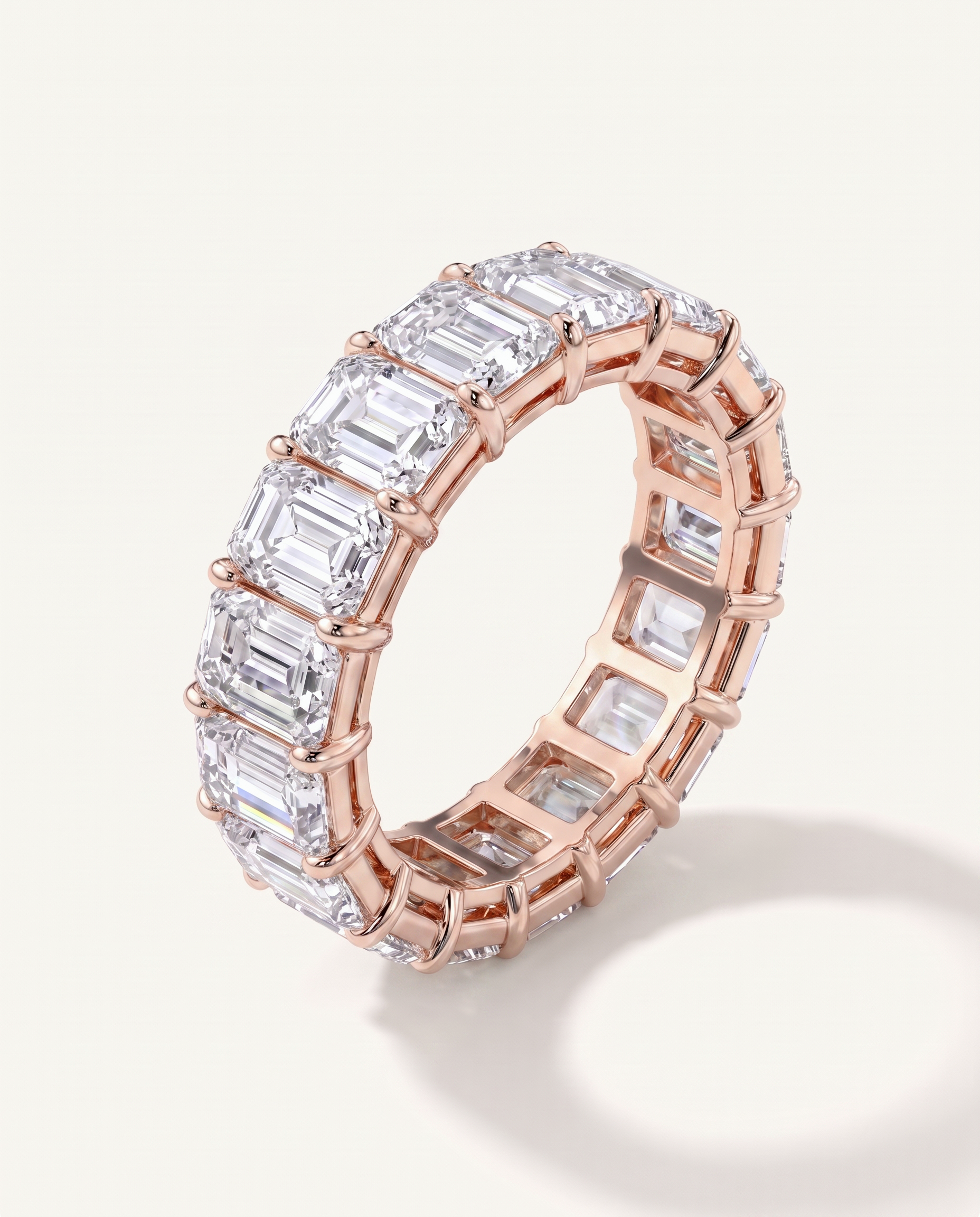 Emerald Cut Diamond Eternity Ring (8.0 ct. tw.)
