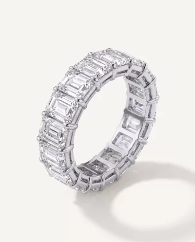Emerald Cut Diamond Eternity Ring (8.0 ct. tw.)