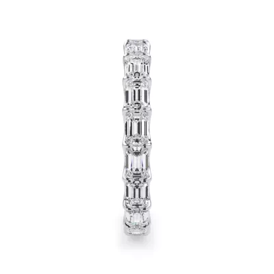 East-West Emerald-Cut Lab Diamond U-Prong Eternity Ring (2.00ct. tw.)