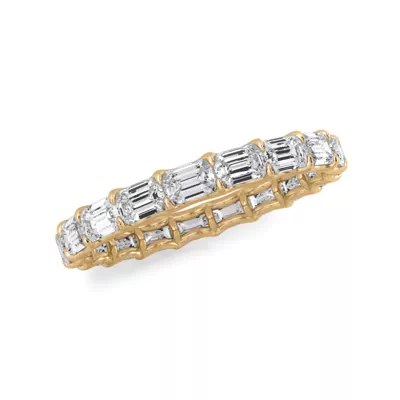 East-West Emerald-Cut Lab Diamond U-Prong Eternity Ring (2.00ct. tw.)