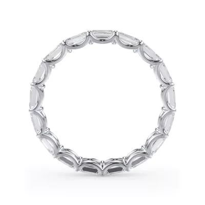 East-West Emerald-Cut Lab Diamond U-Prong Eternity Ring (3.00ct. tw.)