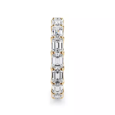 East-West Emerald-Cut Lab Diamond U-Prong Eternity Ring (3.00ct. tw.)